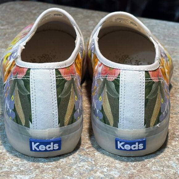 Keds x Rifle Paper Company Double Decker Marguerite Slip on Sneaker Size 8.5 - Picture 3 of 11